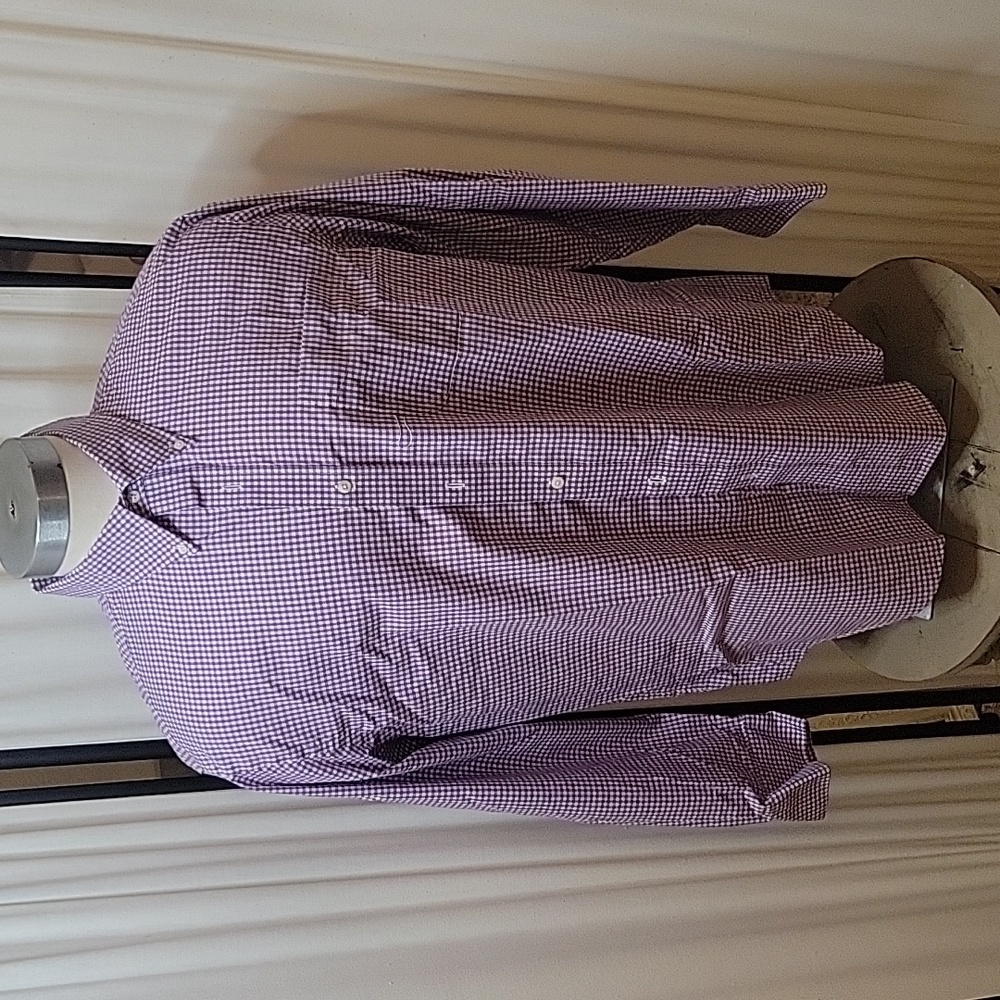 Lauren Ralph Lauren Purple Gingham Check Classic Fit, 18-4/5